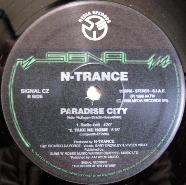 N-Trance : Paradise City (12")