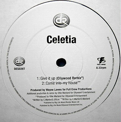 Celetia : Give It Up (12")
