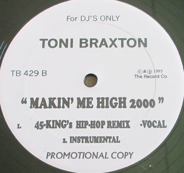 Toni Braxton : Angel Of Mine 2000 /  Makin' Me High 2000 (12", Promo)