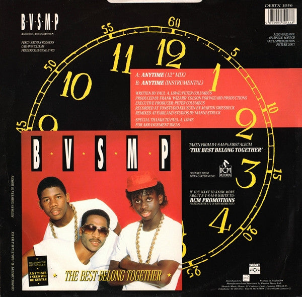 B.V.S.M.P. : Anytime (12")