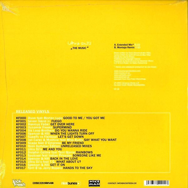 Ultra DJ's : The Music (12")