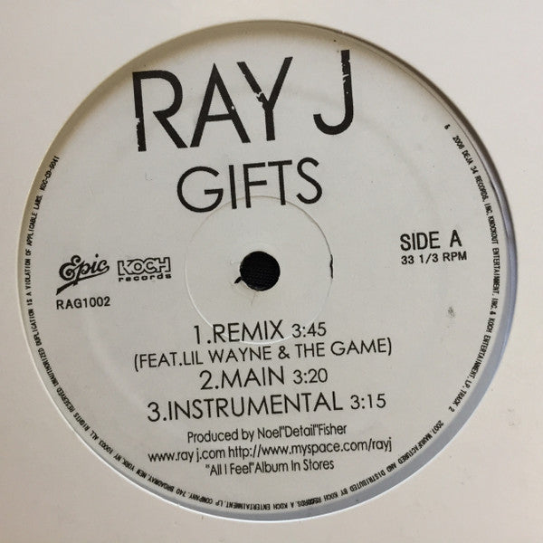 Ray J : Gifts / Sexy Can I (12")