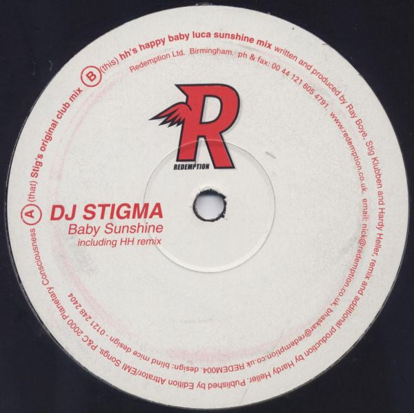 DJ Stigma : Baby Sunshine (12")