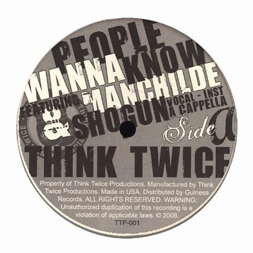 Think Twice (3) : People Wanna Know (12", Ltd)