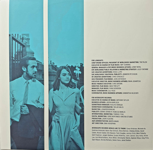Justin Hurwitz : La La Land (Original Motion Picture Score) (2xLP, Album)