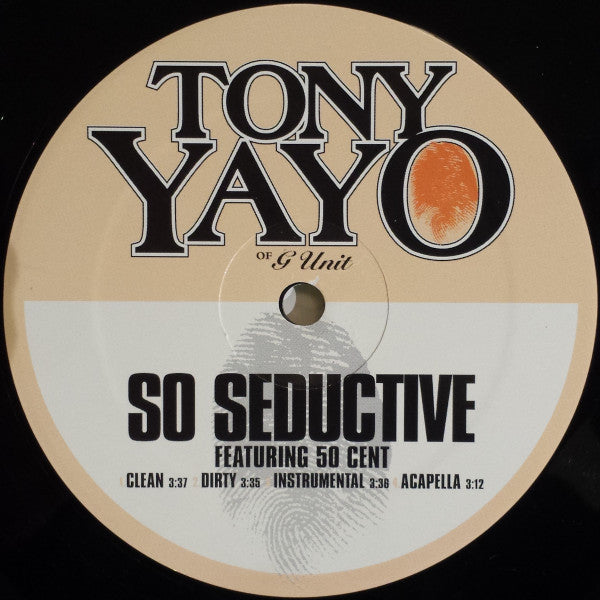 Tony Yayo : So Seductive / Live By The Gun (12", Promo)