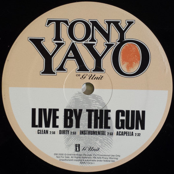 Tony Yayo : So Seductive / Live By The Gun (12", Promo)