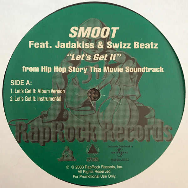 Smoot Featuring Jadakiss, Swizz Beatz : Let's Get It (12", Single, Promo)