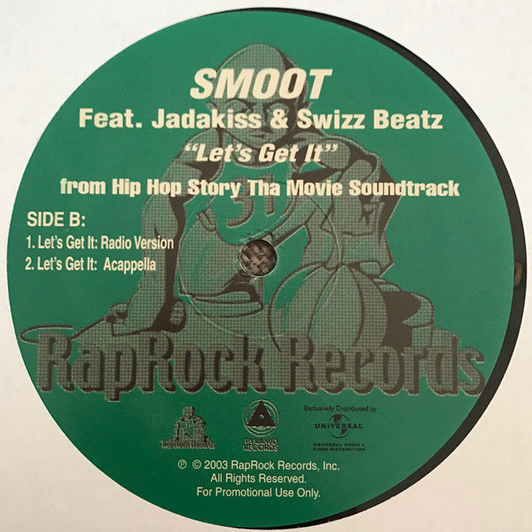 Smoot Featuring Jadakiss, Swizz Beatz : Let's Get It (12", Single, Promo)