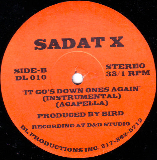 Sadat X : It Go's Down Ones Again (12")