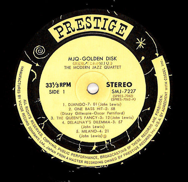 The Modern Jazz Quartet : Golden Disk (LP, Comp)