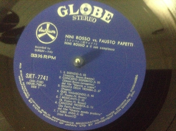 Nini Rosso, Fausto Papetti : Nini Rosso vs.Fausto Papetti  (LP, Comp)