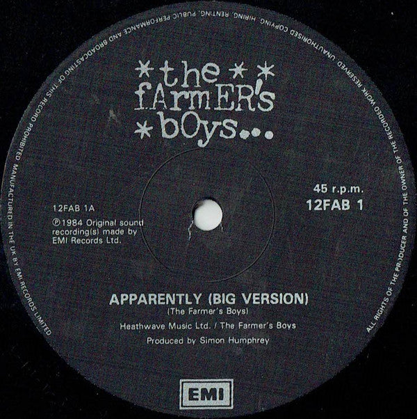 The Farmer's Boys : Apparently… (12")