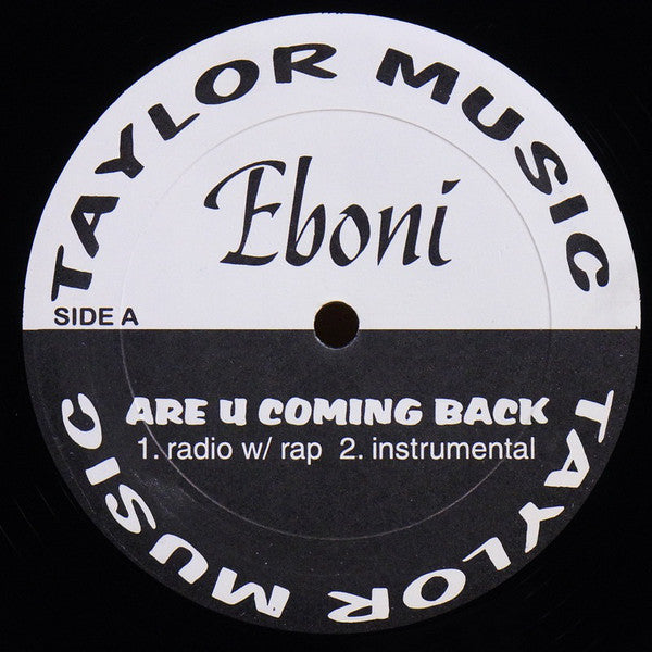 Eboni (2) :  Are U Coming Back (12", Single)