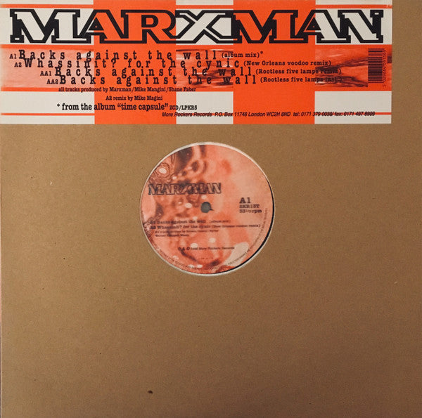Marxman : Backs Against The Wall (12")