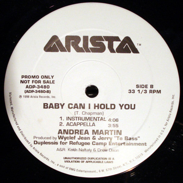 Andrea Martin : Baby Can I Hold You (12", Promo)