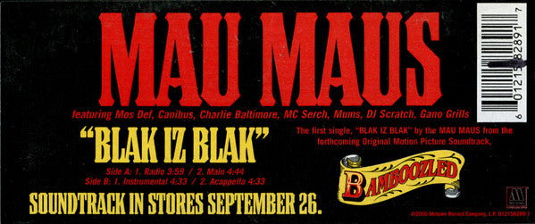 Mau Maus (3) : Blak Iz Blak (12")