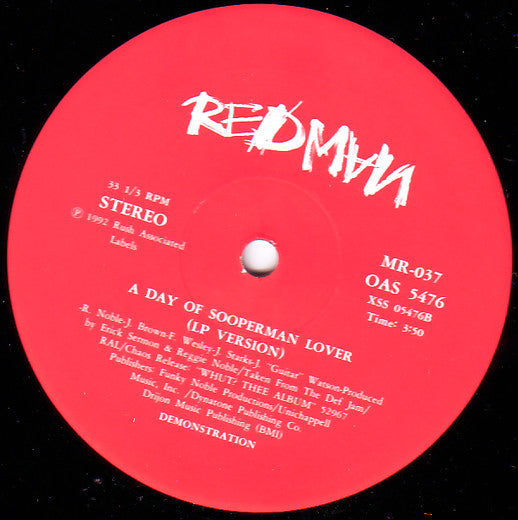 Redman : A Day Of Sooperman Lover (12", RE)