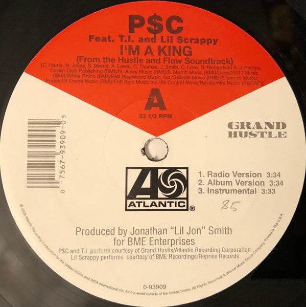 P$C Feat. T.I. & Lil' Scrappy / Juvenile (2) : I'm A King / Booty Language (12")