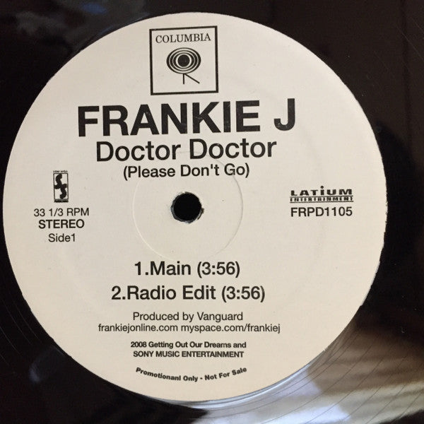 Frankie J. (3) : Doctor Doctor (Please Don't Go) / Runaway (12", Promo)
