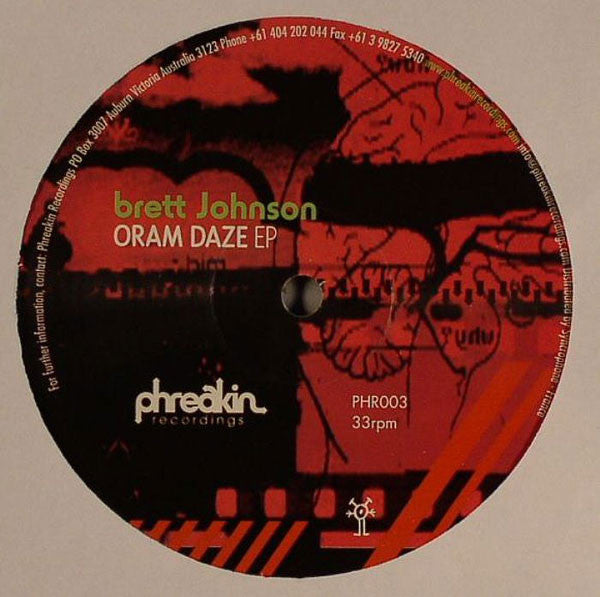 Brett Johnson : Oram Daze EP (12", EP)
