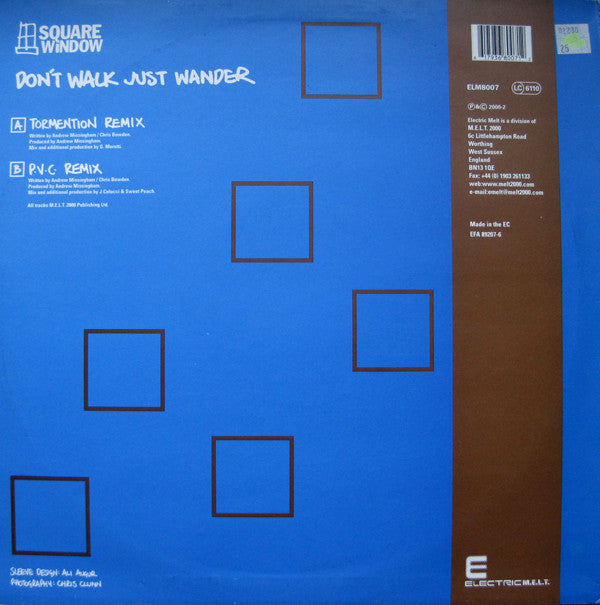Square Window : Don't Walk Just Wander (12")