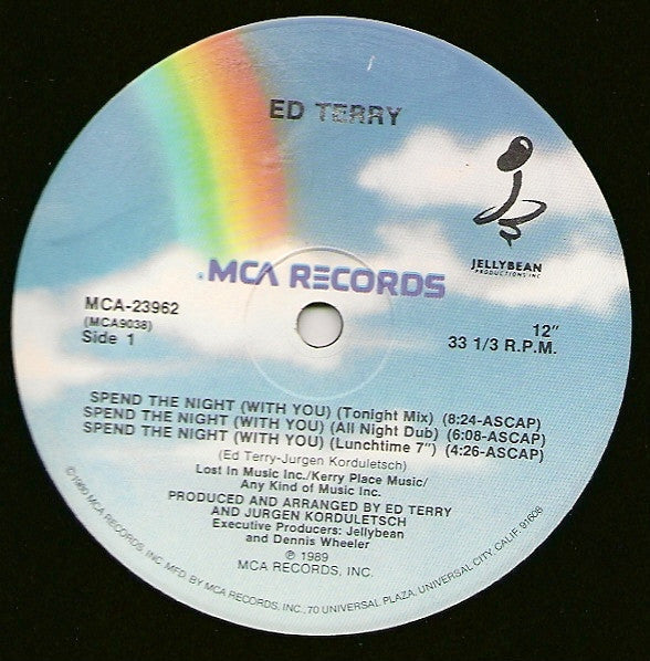 Ed Terry : Spend The Night (With You) (12", Maxi)
