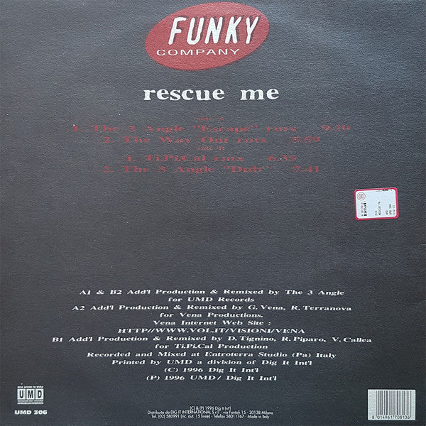 Funky Company : Rescue Me (12")