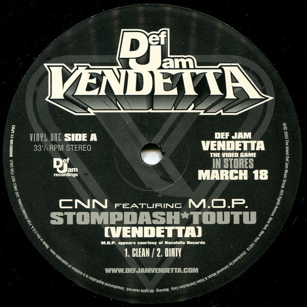 Capone -N- Noreaga / Method Man : Def Jam Vendetta (2x12", Ltd, Promo)
