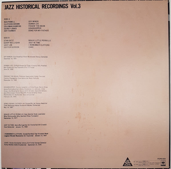 Various : Jazz Historical Recordings Vol. 3 (LP, Comp)
