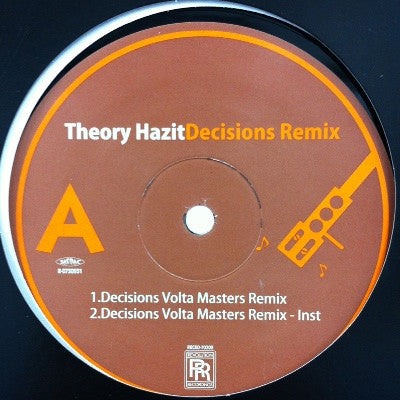Theory Hazit : Decisions (Remix) (12")