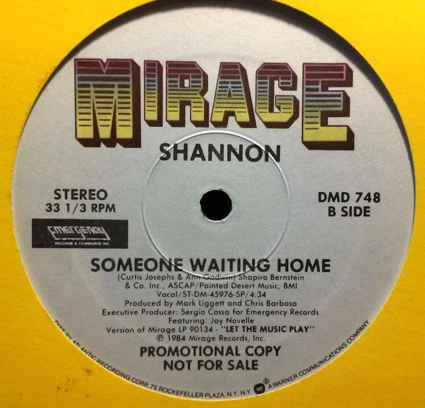Shannon : My Heart's Divided (Re-Mix Version) (12", Maxi, Promo)