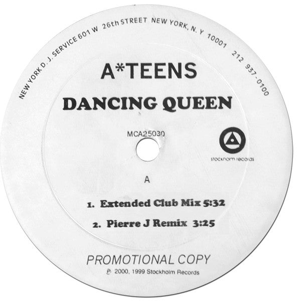 A*Teens : Dancing Queen (12", Single, Promo)