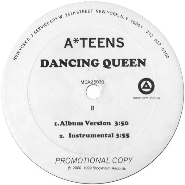 A*Teens : Dancing Queen (12", Single, Promo)