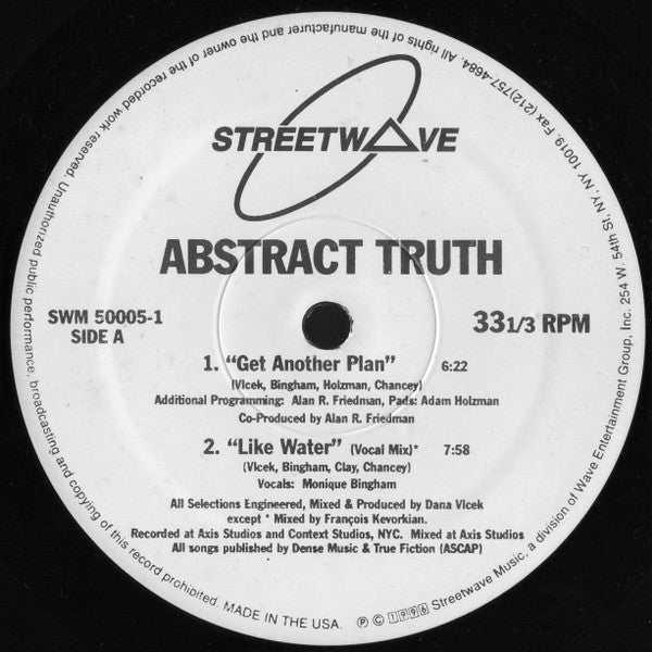 Abstract Truth : Get Another Plan (12")