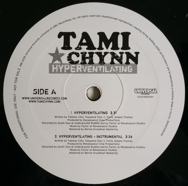 Tami Chynn : Hyperventilating (12", Promo)