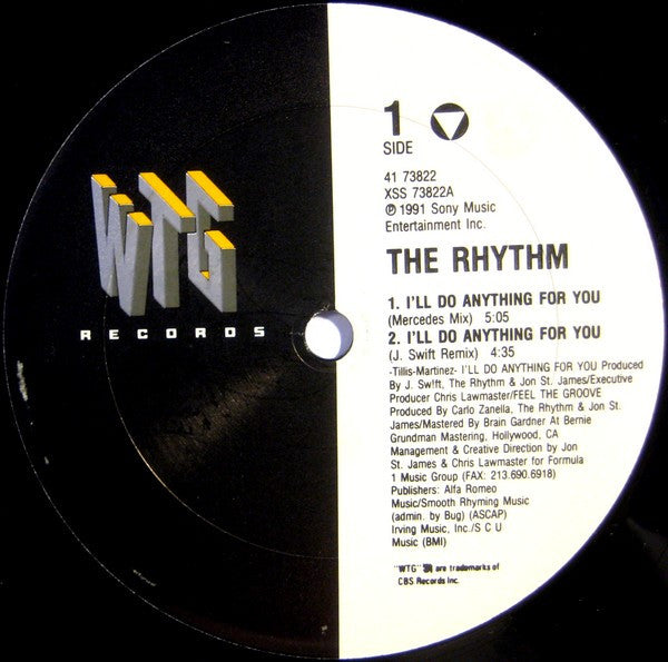 The Rhythm : I'll Do Anything For You / Feel The Groove (12")