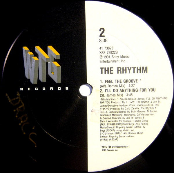 The Rhythm : I'll Do Anything For You / Feel The Groove (12")
