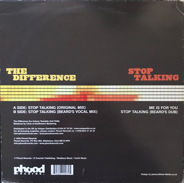 The Difference (4) : Stop Talking (12")