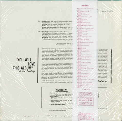The Anita Kerr Quartet : We Dig Mancini (LP, Album, RE)