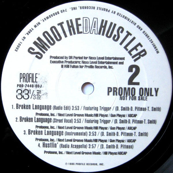 Smoothe Da Hustler : Hustlin' / Broken Language (12", Promo)