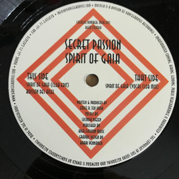 Secret Passion : Spirit Of Gaia (12")