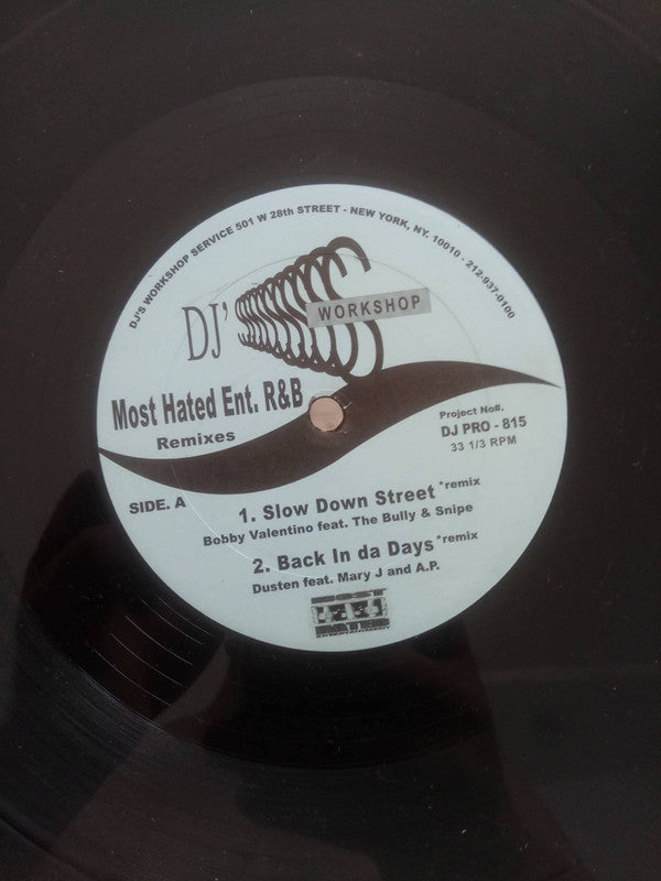 Various : Most Hated Ent. R&B Remixes (12", Promo)