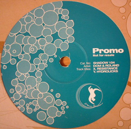 Dom & Roland : Resistance / Hydrolicks (12", Promo)
