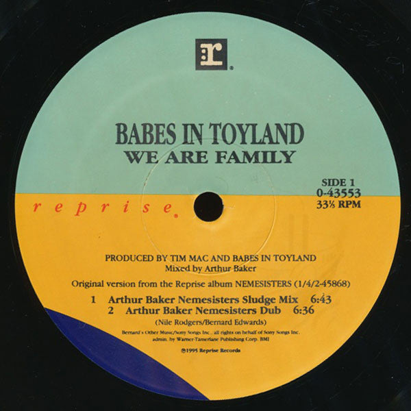 Babes In Toyland : We Are Family (12")
