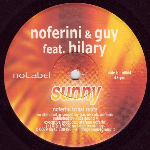 Stefano Noferini & DJ Guy Feat. Hilary Costa : Sunny (12")