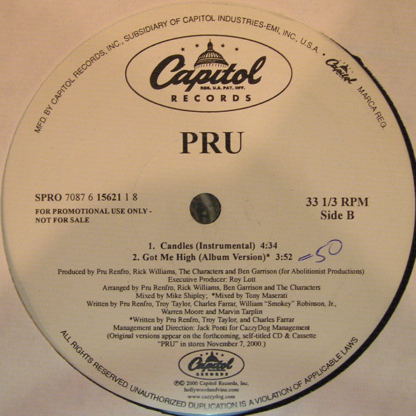 Pru : Candles (12", Promo)