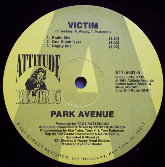 Park Avenue : Victim (12")