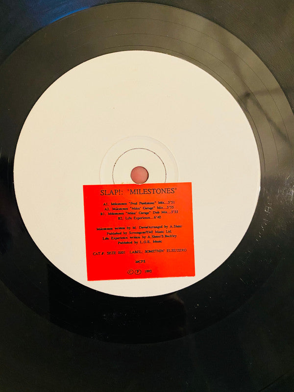 Slap! : Milestones (12", W/Lbl, Red)