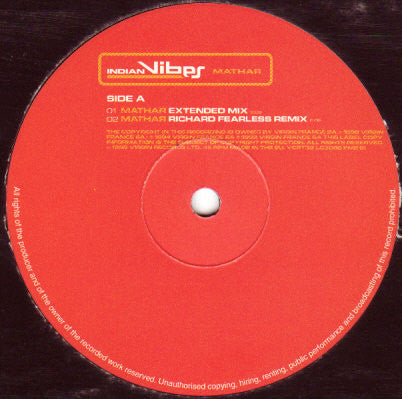 Indian Vibes : Mathar (12")